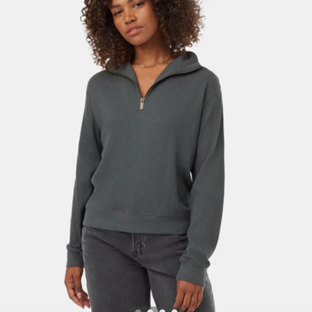 Tentree Waffle Half Zip sweater